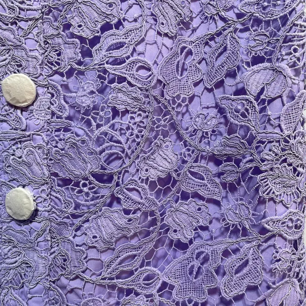 Boston Proper Womens Lace Purple Mini Skirt Sz 8